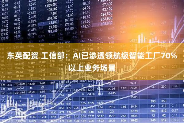 东英配资 工信部：AI已渗透领航级智能工厂70%以上业务场景