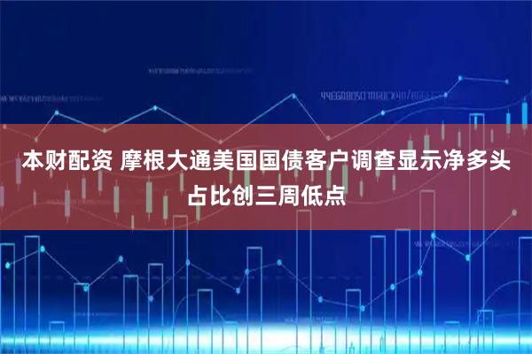 本财配资 摩根大通美国国债客户调查显示净多头占比创三周低点