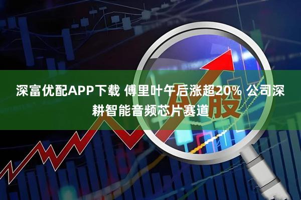 深富优配APP下载 傅里叶午后涨超20% 公司深耕智能音频芯片赛道